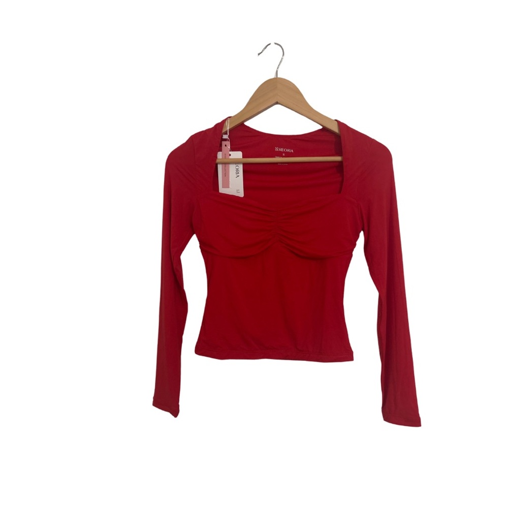 ReoRia Red Long Sleeve Top